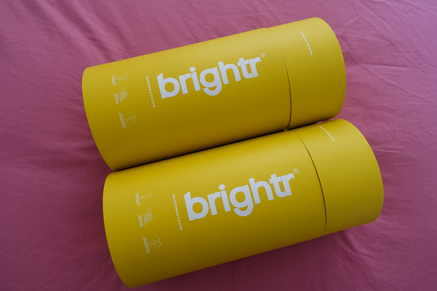 brightr sleep pillows in boxes